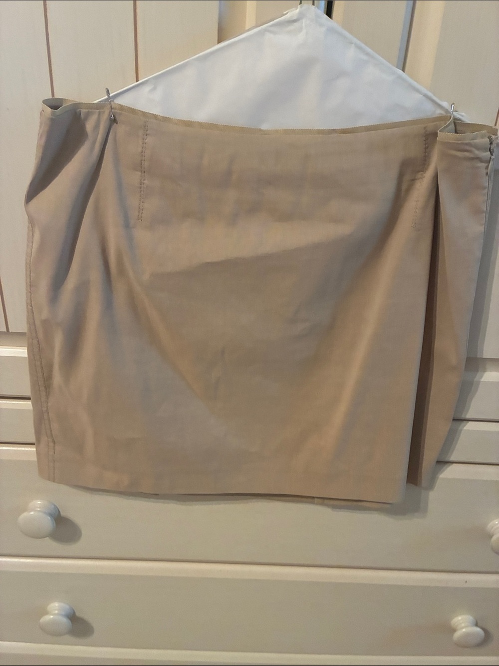 Tahari Neutral Beige Mini Skirt